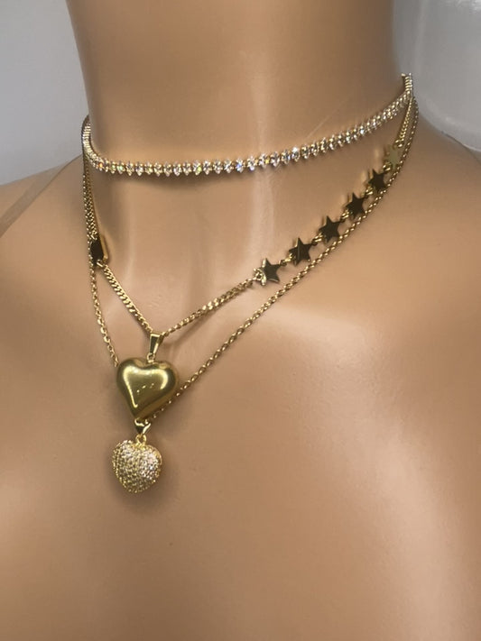 Stackable Gold plated Necklaces