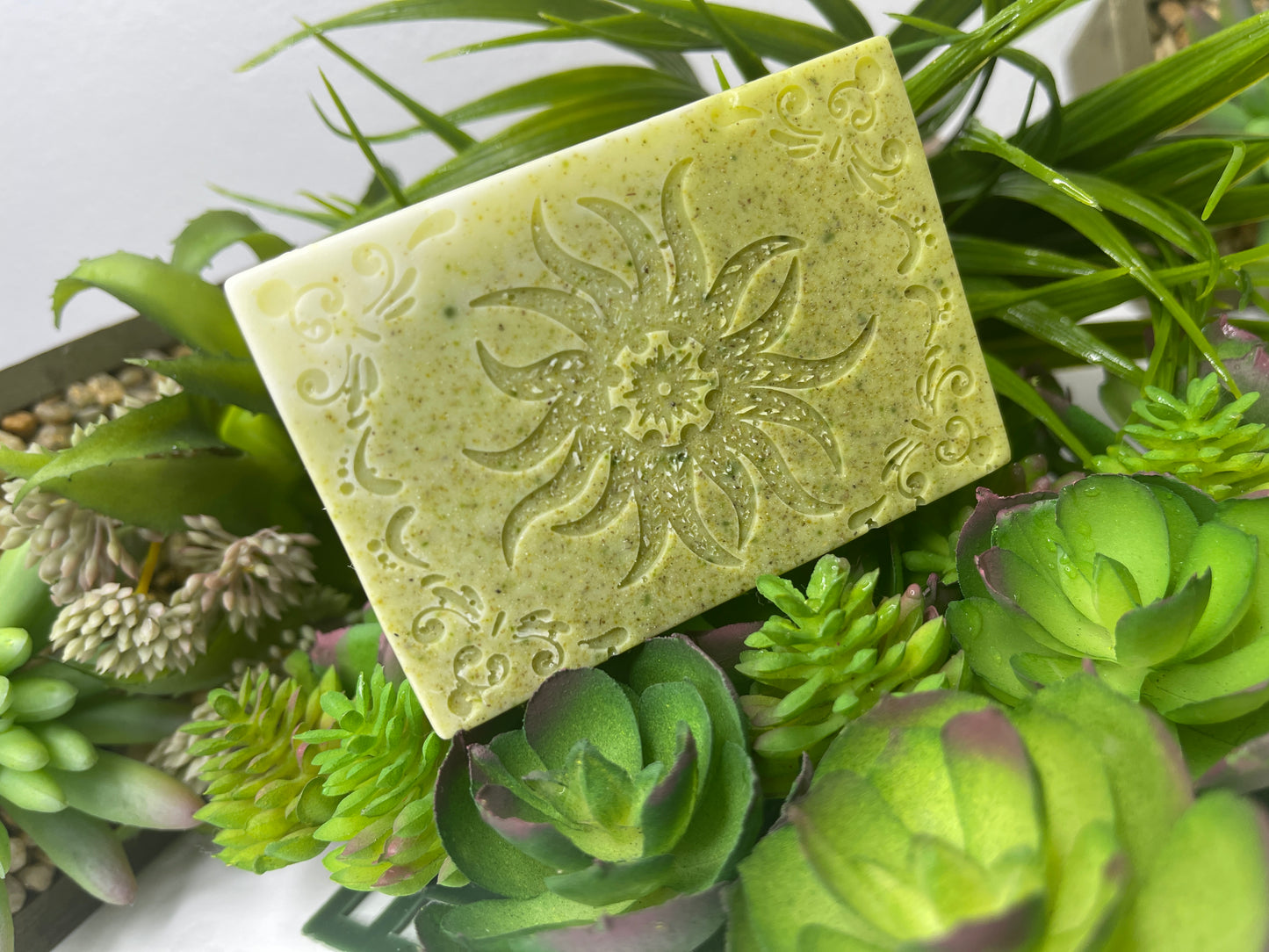 Invigorating Spearmint Alfalfa Rosemary Goatmilk Soap