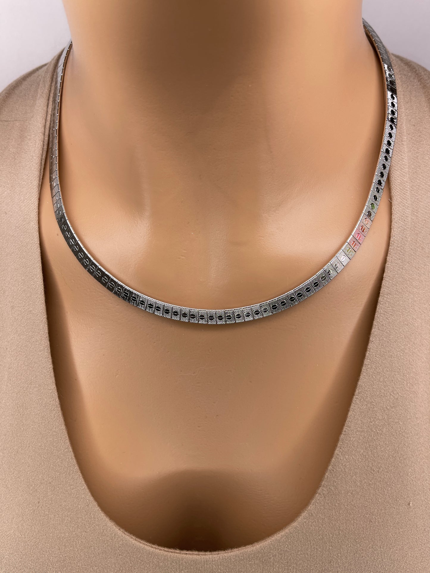 Silver Stainless Steel Necklace set