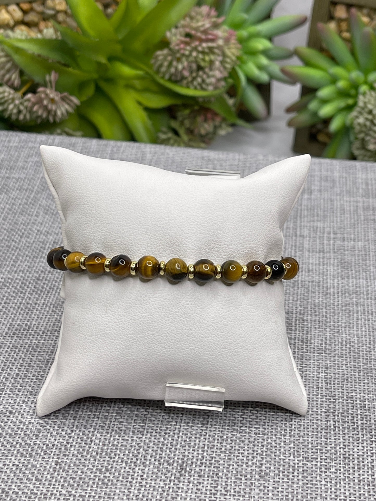 Men’s Beaded Bracelets Tiger Eye stone /Agate