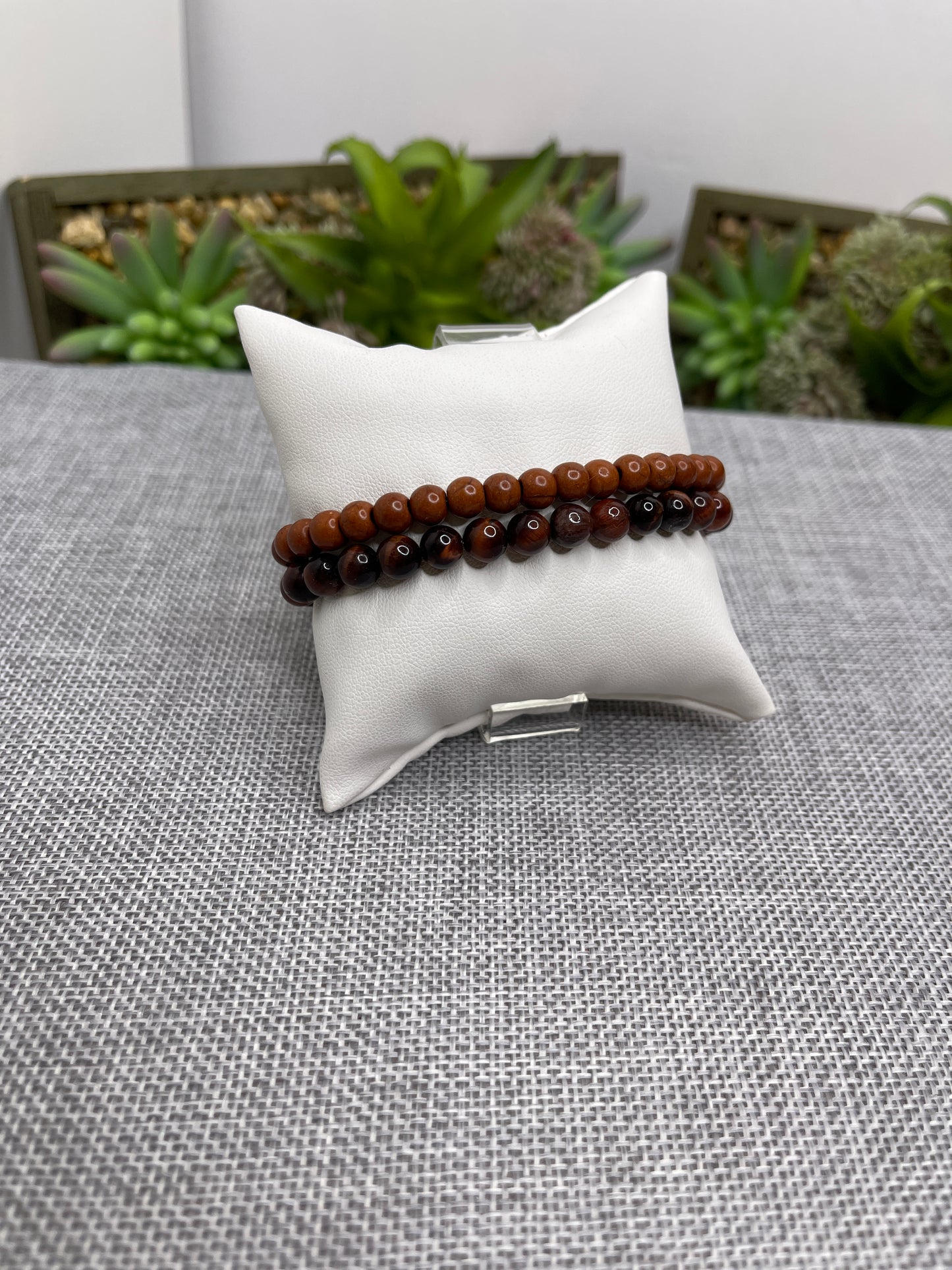 Men's Beaded Bracelets Agate