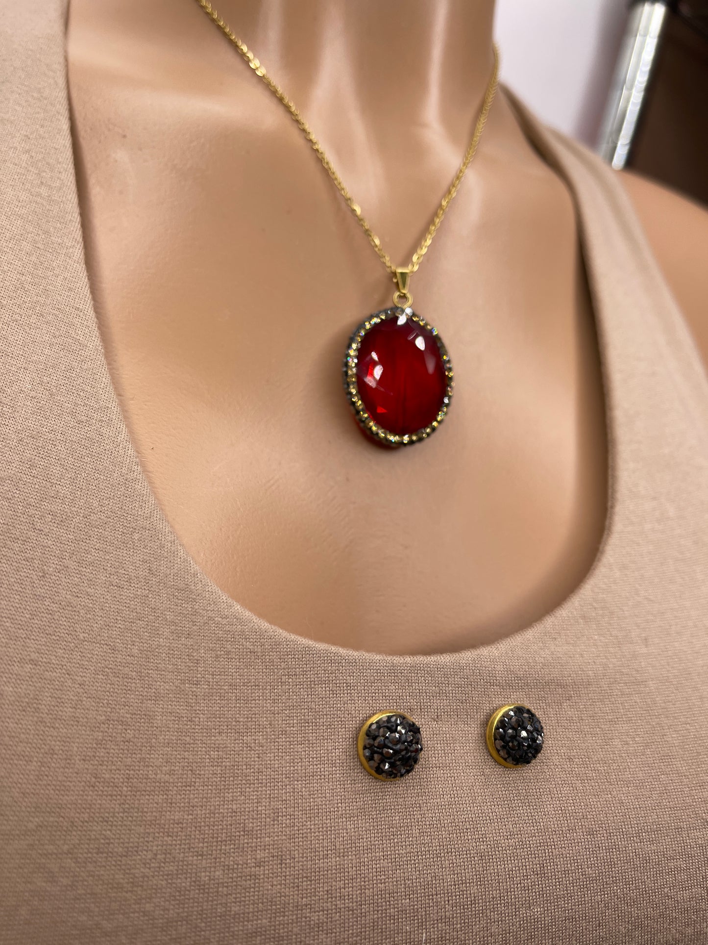 Ruby Necklace set