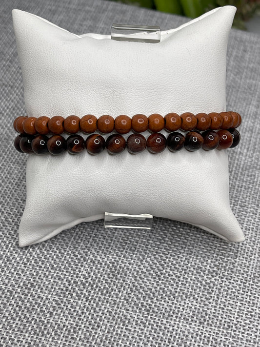 Men's Beaded Bracelets Agate