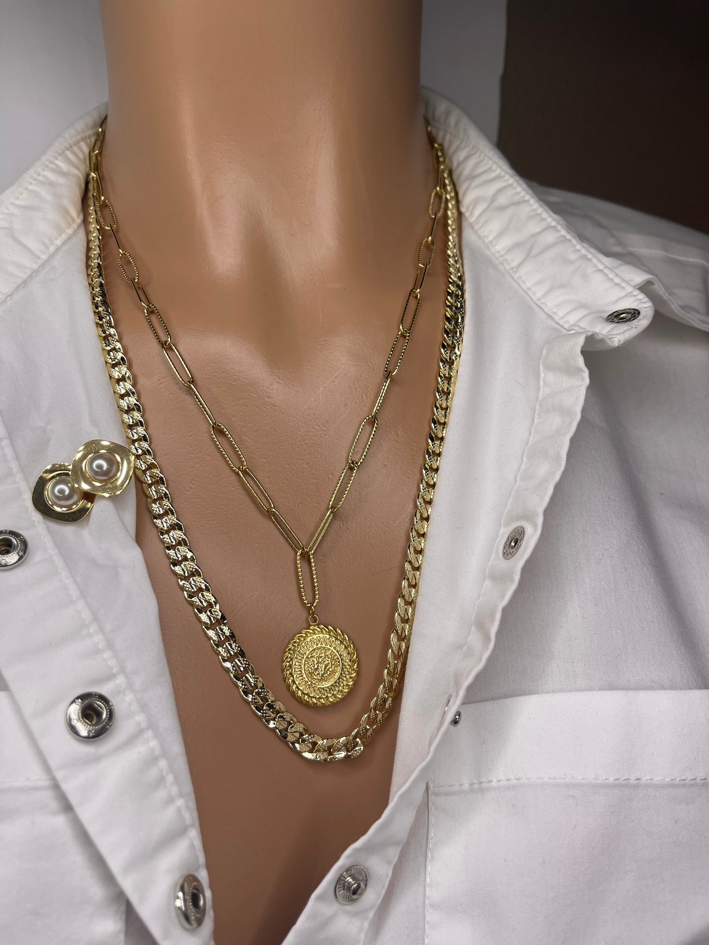 Coin Necklace (Assorted Versions) Coin Chain Coin Style Necklace