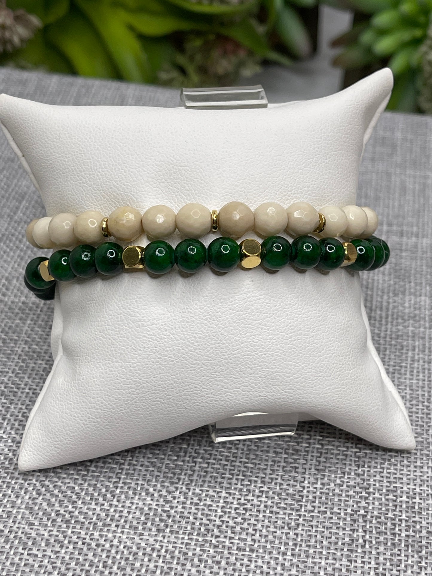 Men's Beaded Bracelets Agate