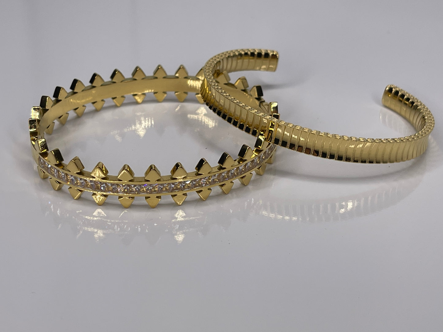 Gold Bangle Stackable Bracelets/ Stackable Bangle