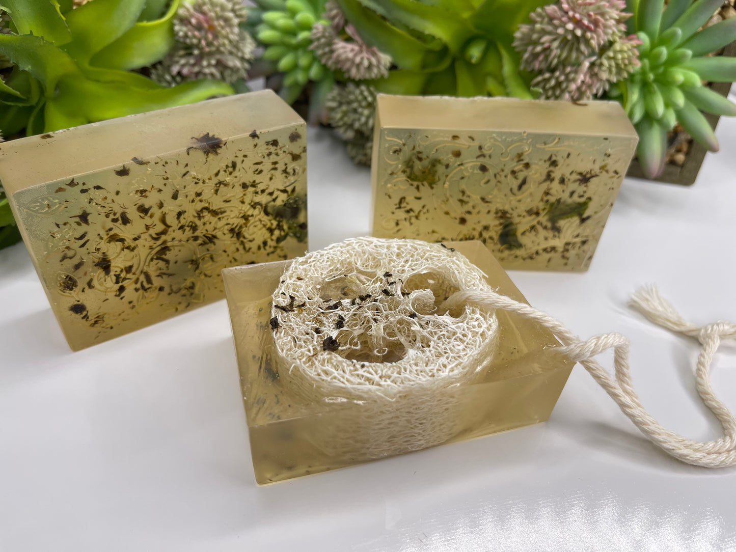 Canna Lemongrass Soap exfoliating Loofah