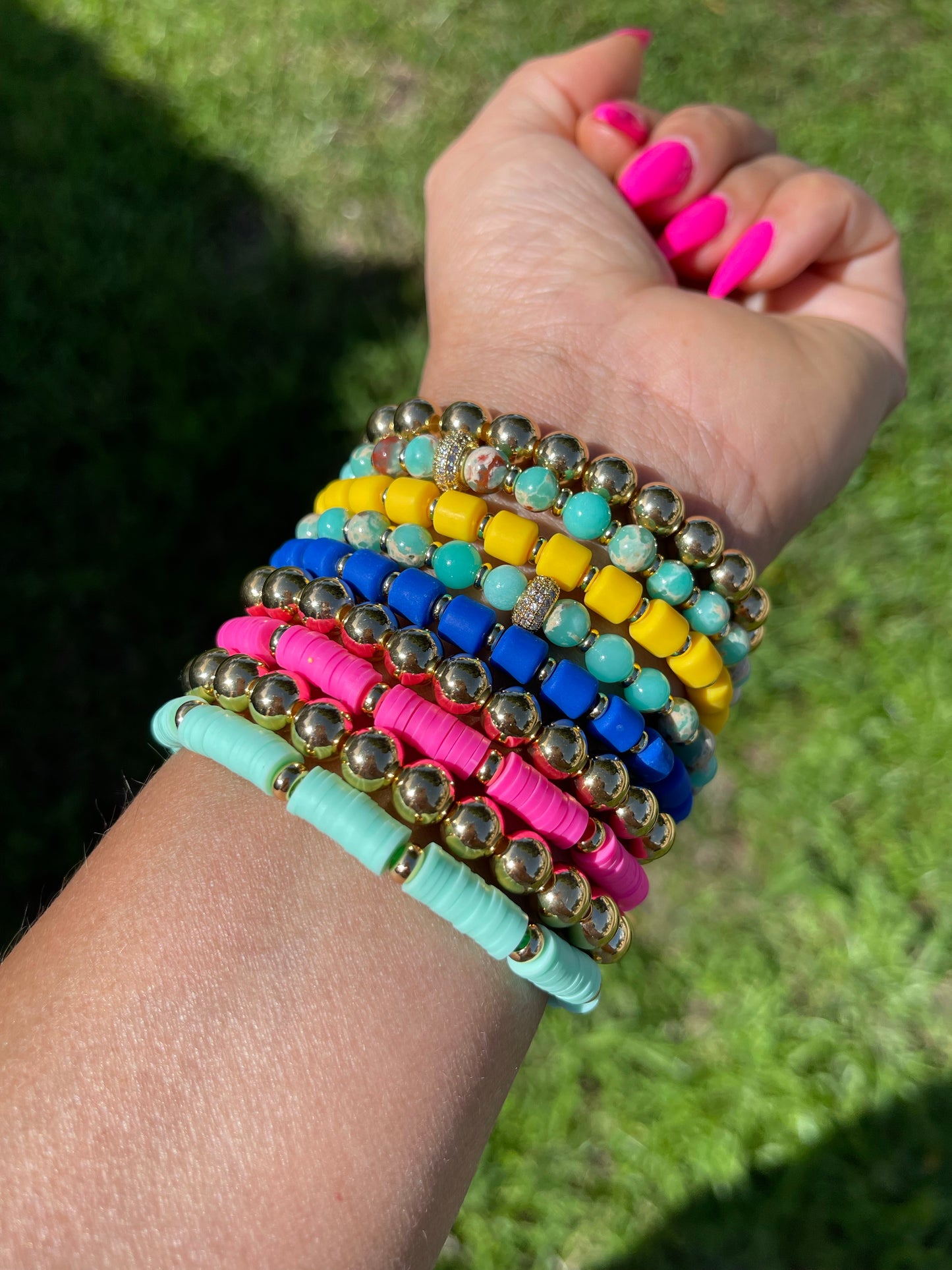 Bow Rain Beaded Bracelets Arm Candy bracelets