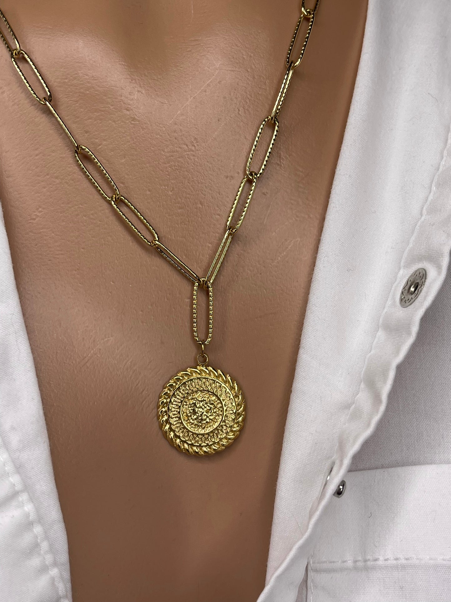 Coin Necklace (Assorted Versions) Coin Chain Coin Style Necklace