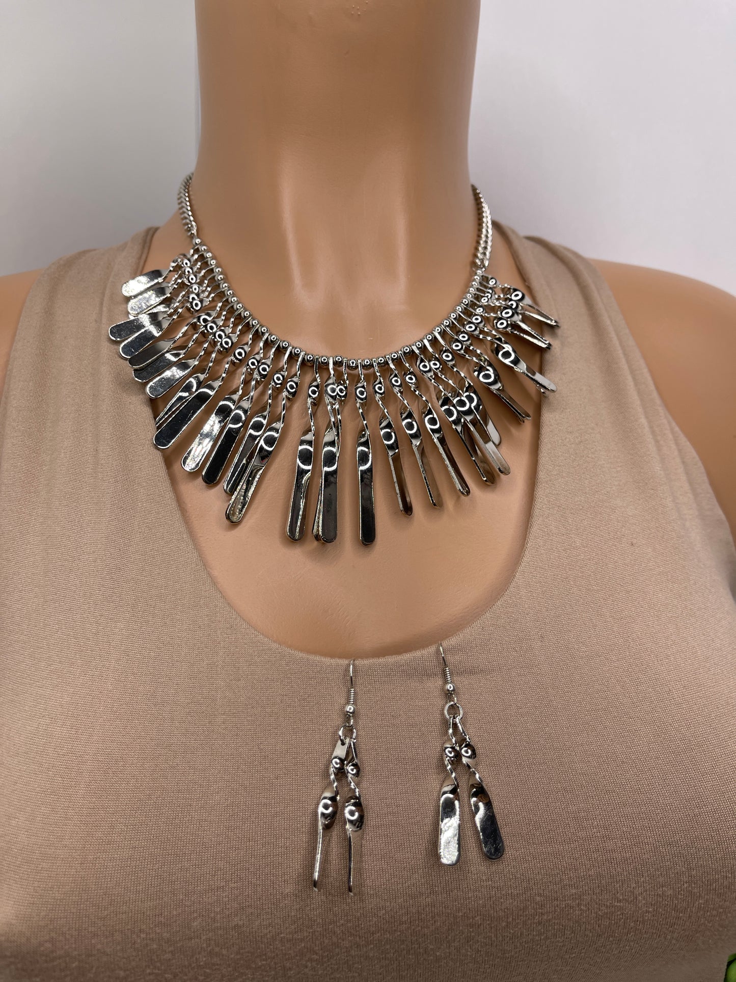 Statement Necklace Set earrings