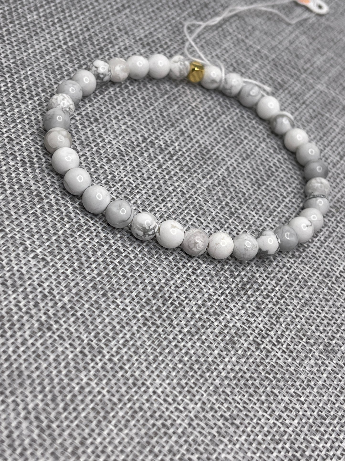 Men's Beaded Bracelets Agate / Howlite stone