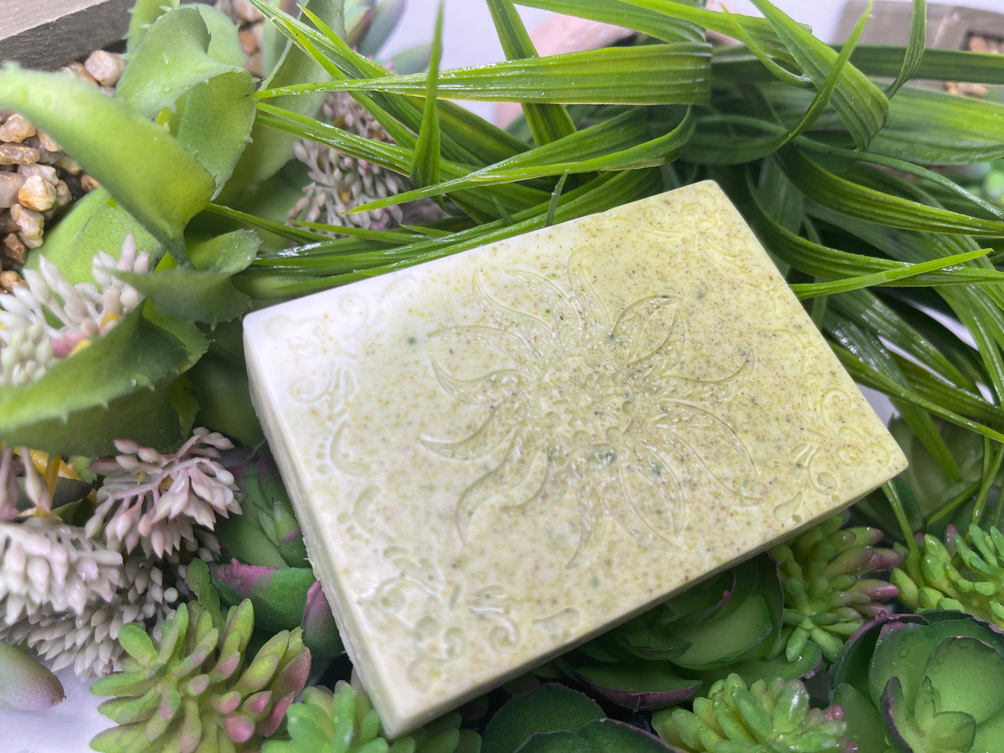 Invigorating Spearmint Alfalfa Rosemary Goatmilk Soap