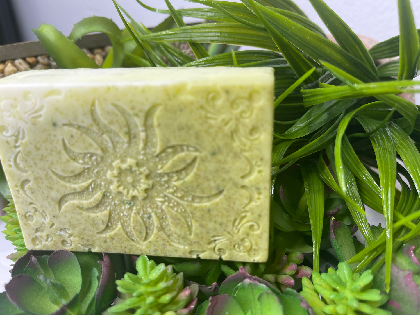 Invigorating Spearmint Alfalfa Rosemary Goatmilk Soap