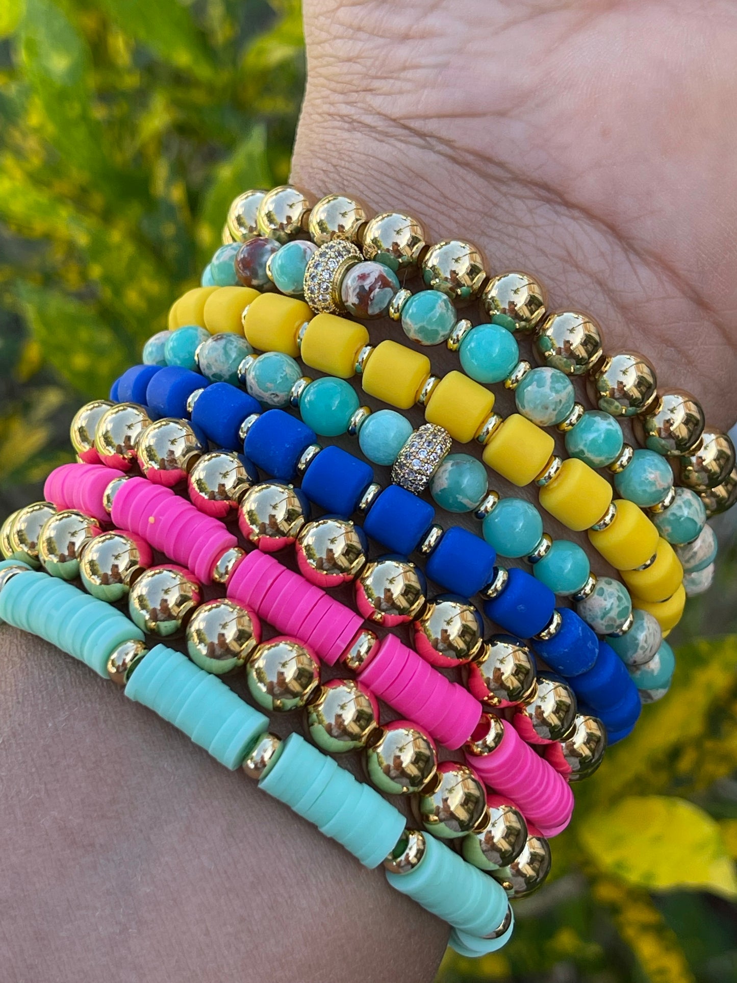 Bow Rain Beaded Bracelets Arm Candy bracelets