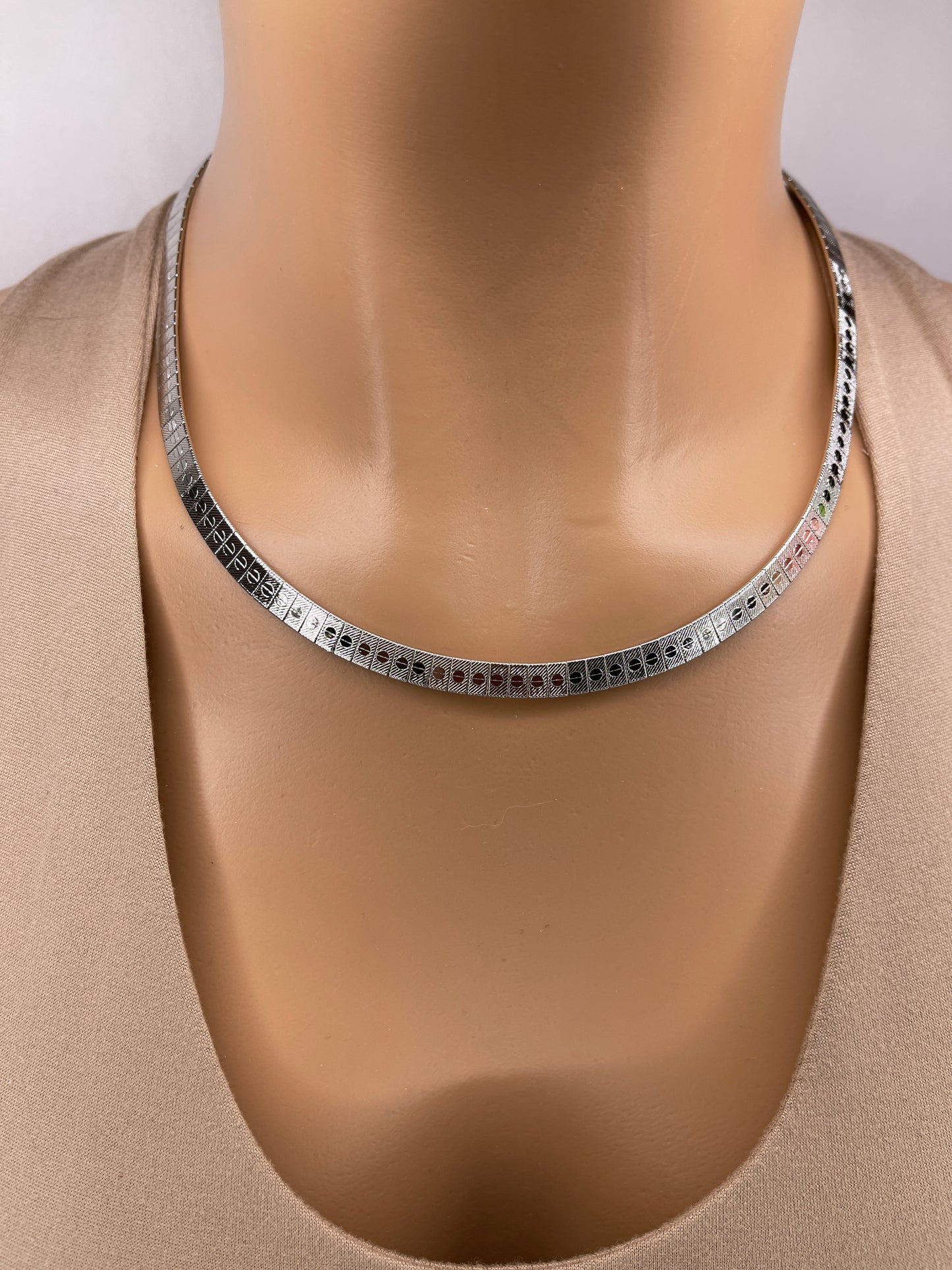 Silver Stainless Steel Necklace set