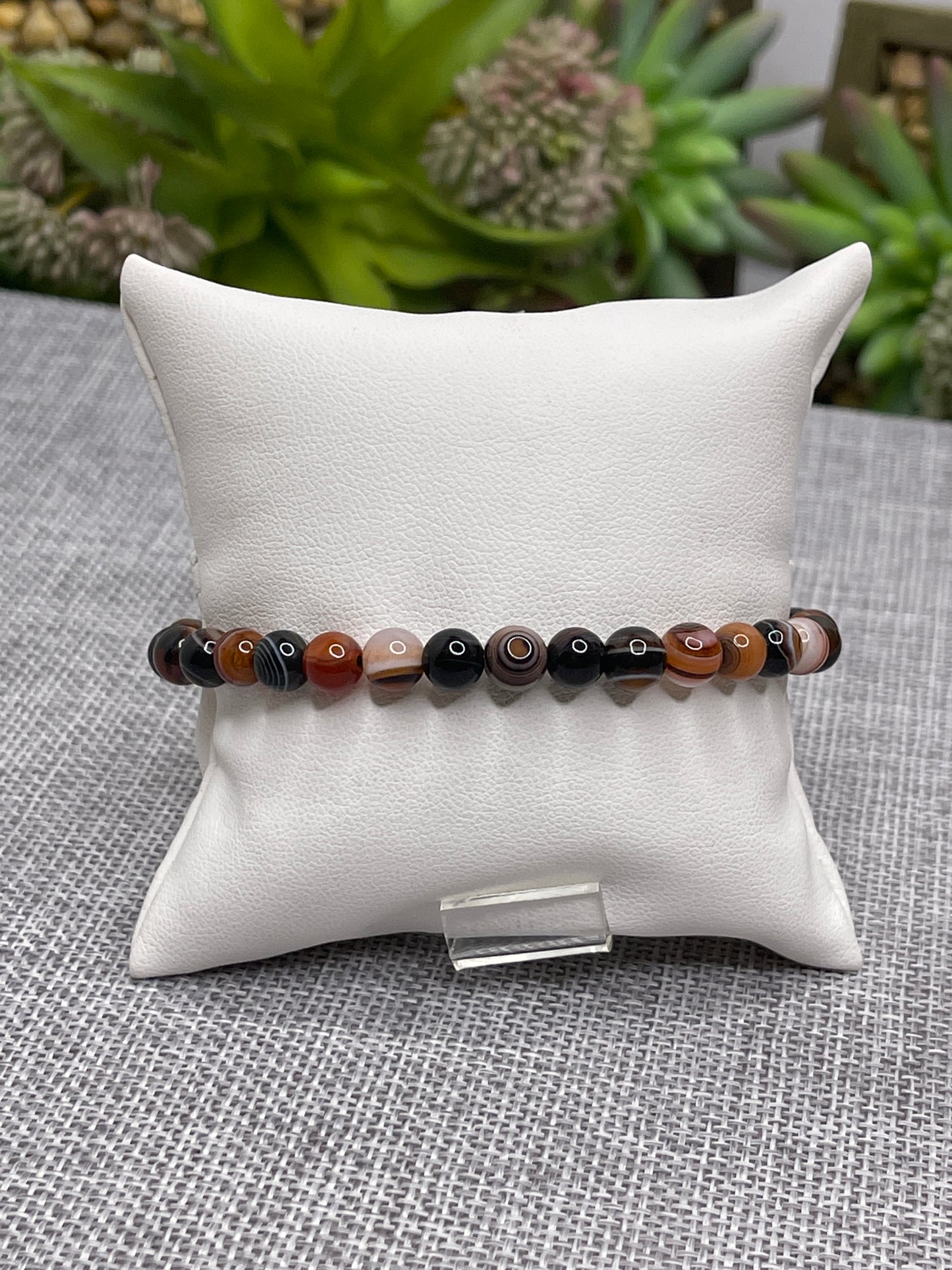 Men's Beaded Bracelets Agate