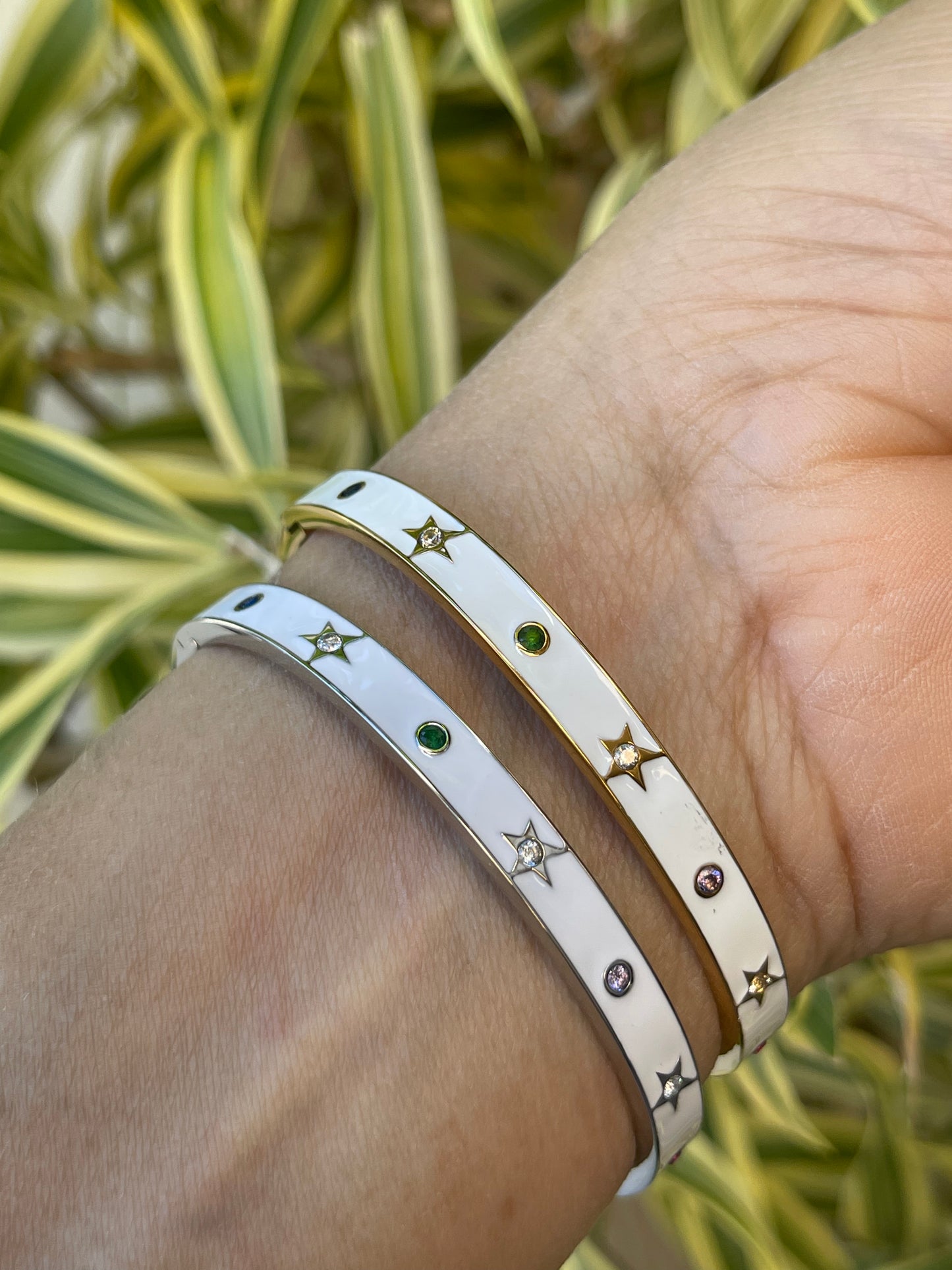 Star Bangle Bracelet Stainless Steel Arm Candy