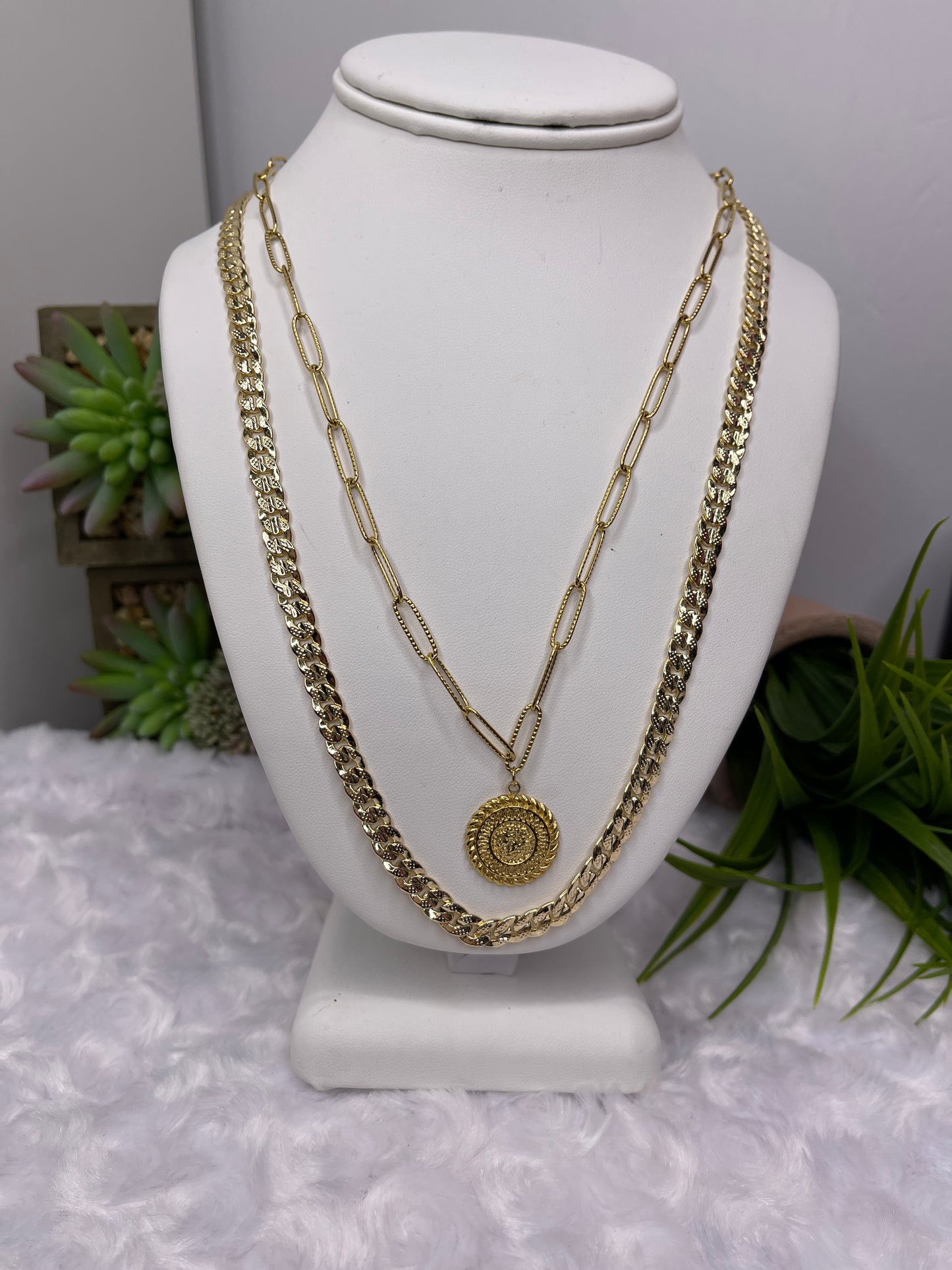 Coin Necklace (Assorted Versions) Coin Chain Coin Style Necklace