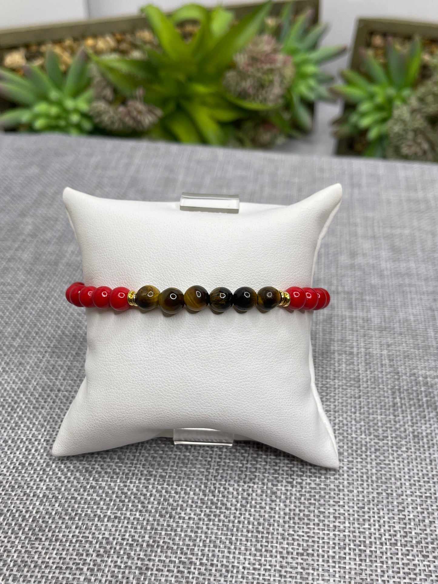 Men’s Beaded Bracelets Tiger Eye stone /Agate