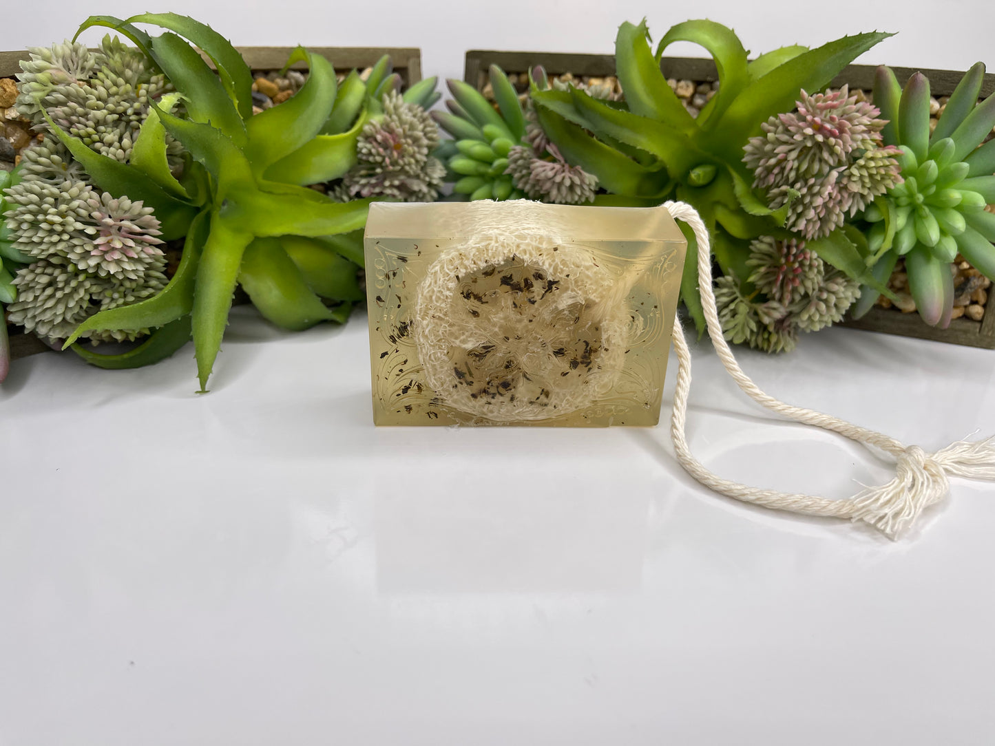 Canna Lemongrass Soap exfoliating Loofah