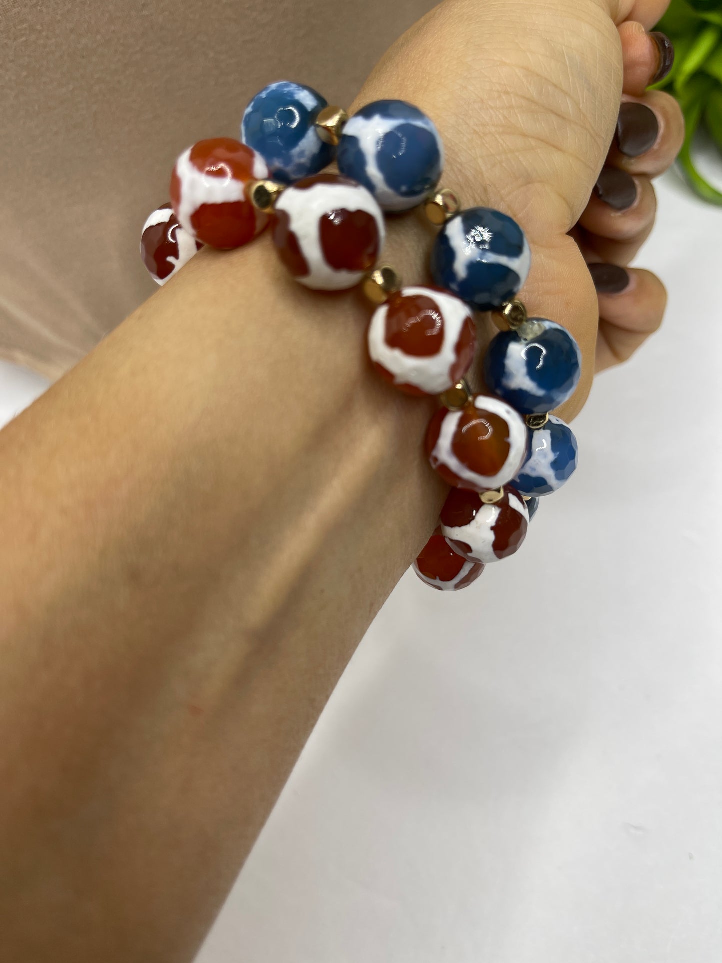 Tibetan 12mm Beaded Bracelets