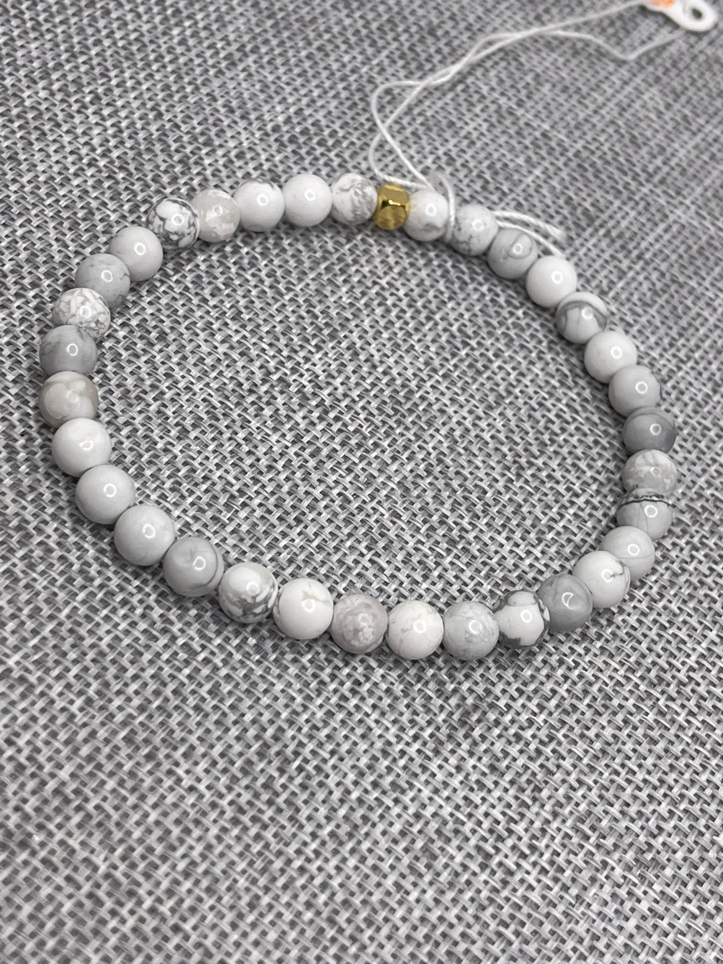 Men's Beaded Bracelets Agate / Howlite stone