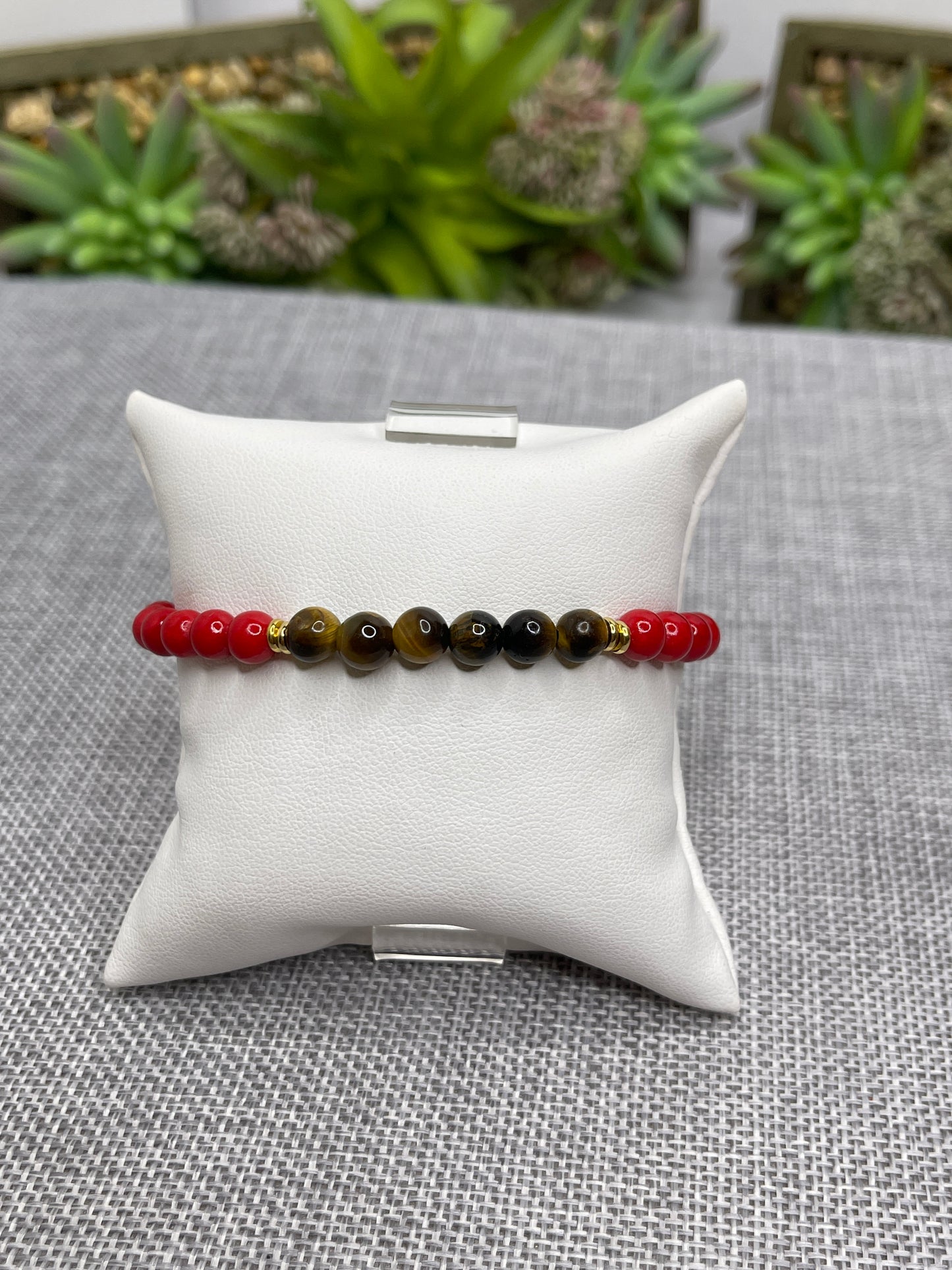 Men’s Beaded Bracelets Tiger Eye stone /Agate