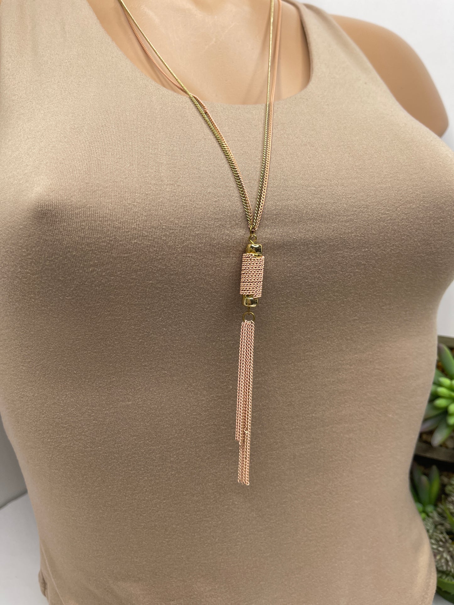 Coral Long Necklace