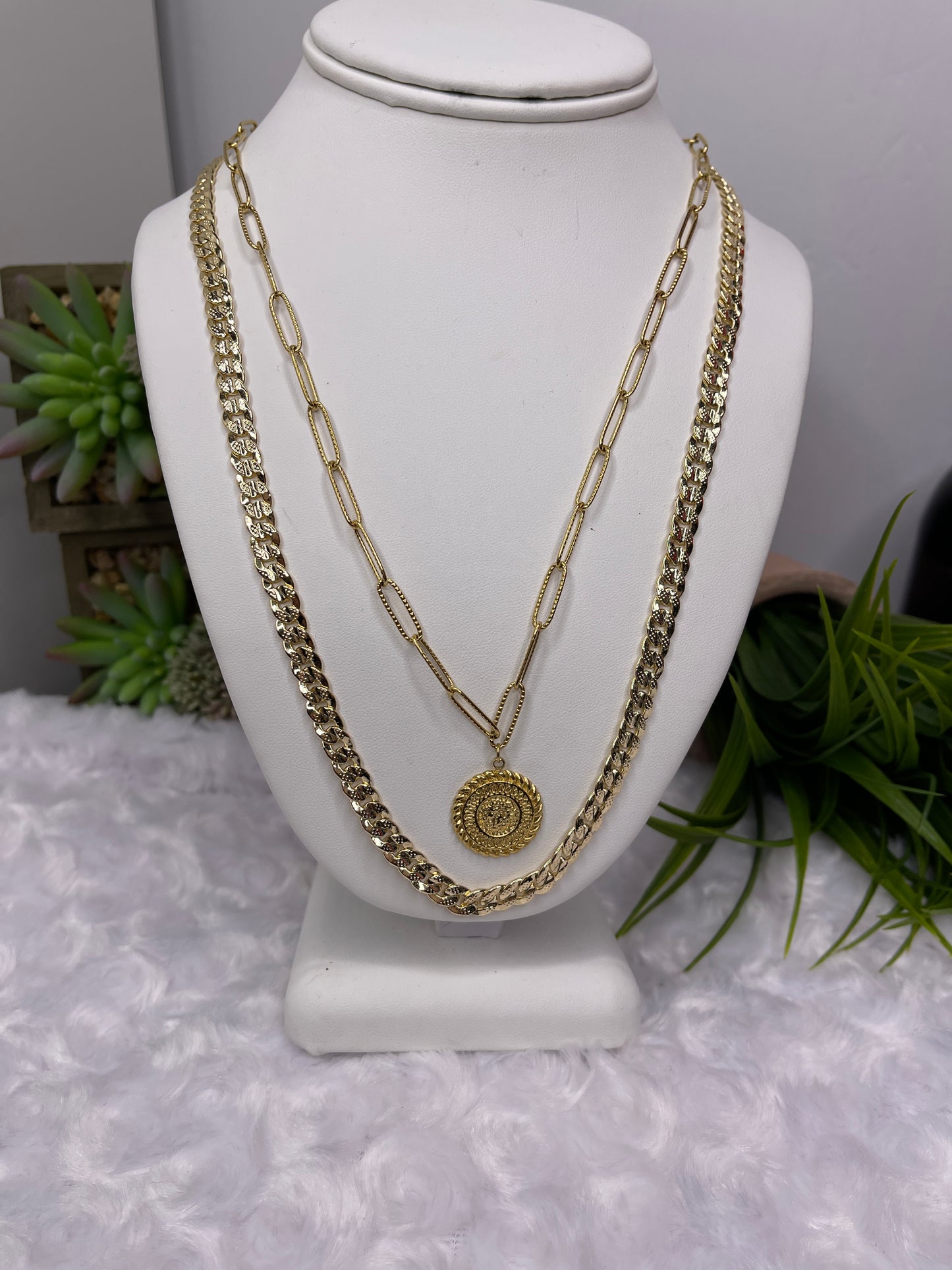 Coin Necklace (Assorted Versions) Coin Chain Coin Style Necklace