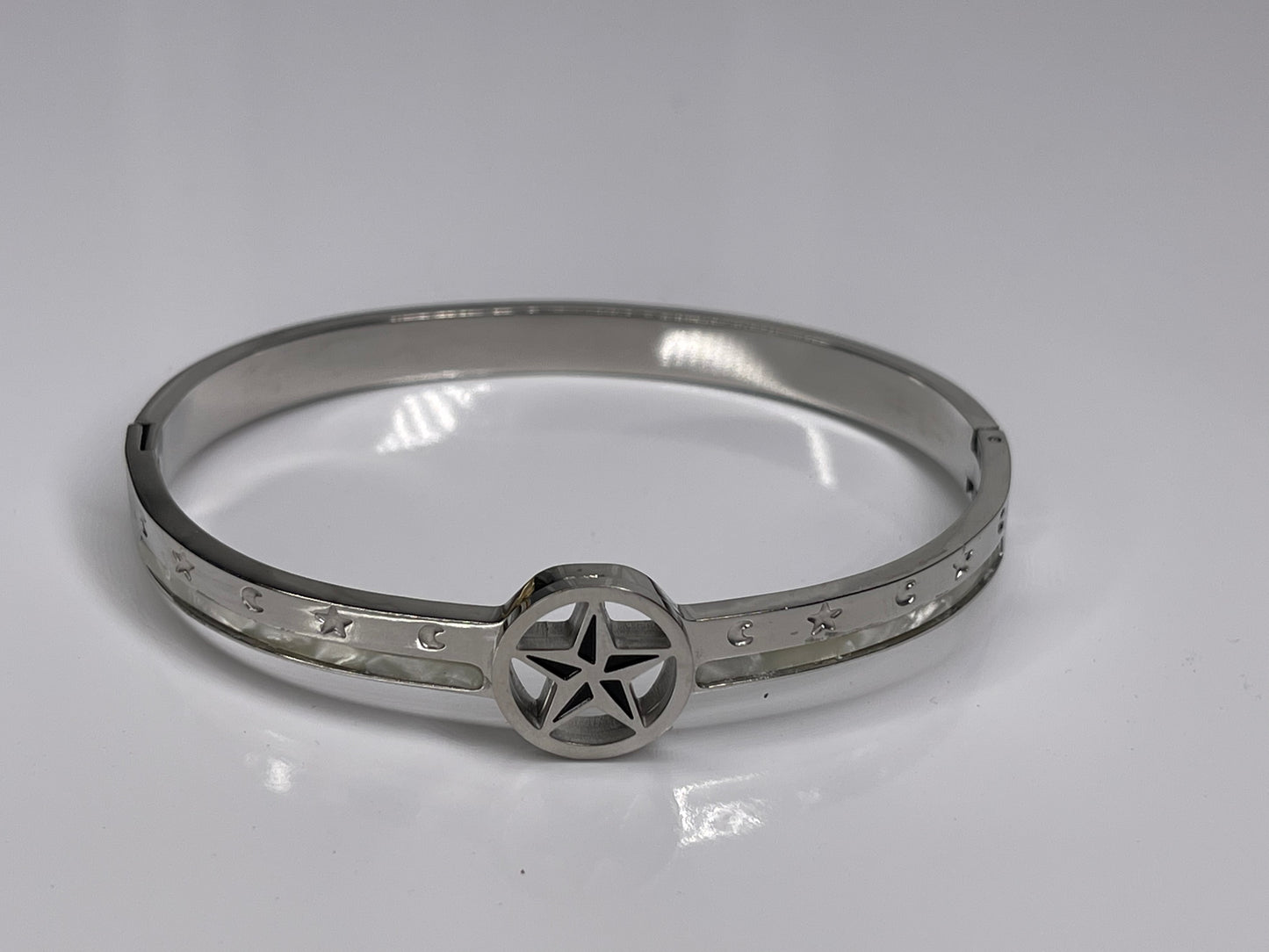 Star Gold Bangle / Silver Bangle Stainless Steel Arm Candy