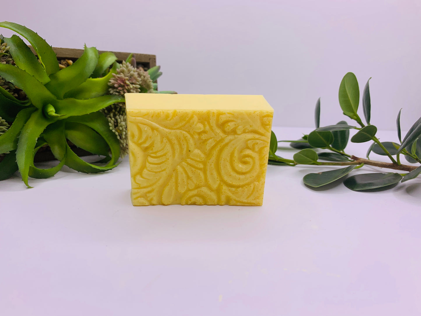 Pineapple  scented Soap Shea Butter soap on rope, loofah