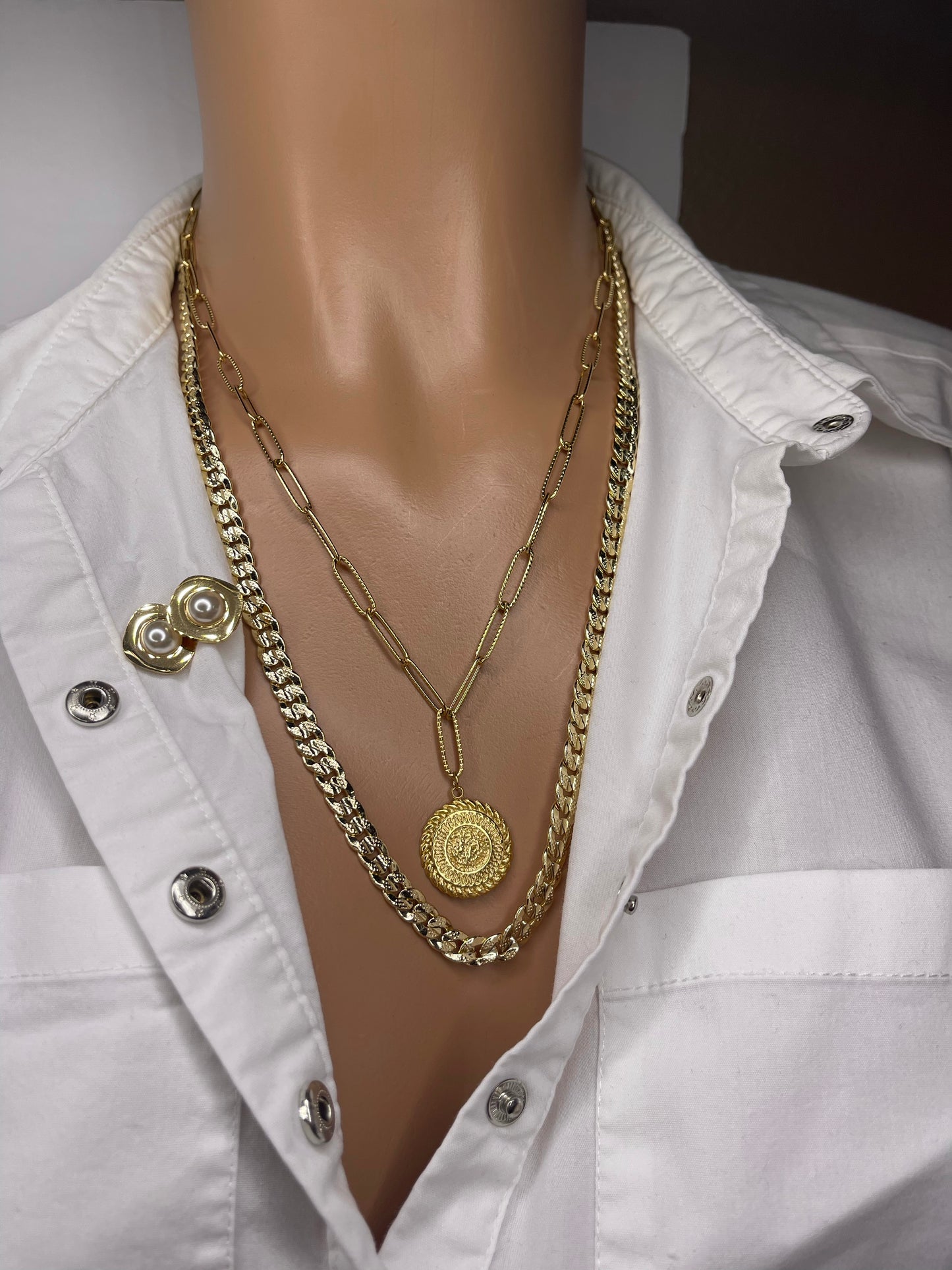 Coin Necklace (Assorted Versions) Coin Chain Coin Style Necklace