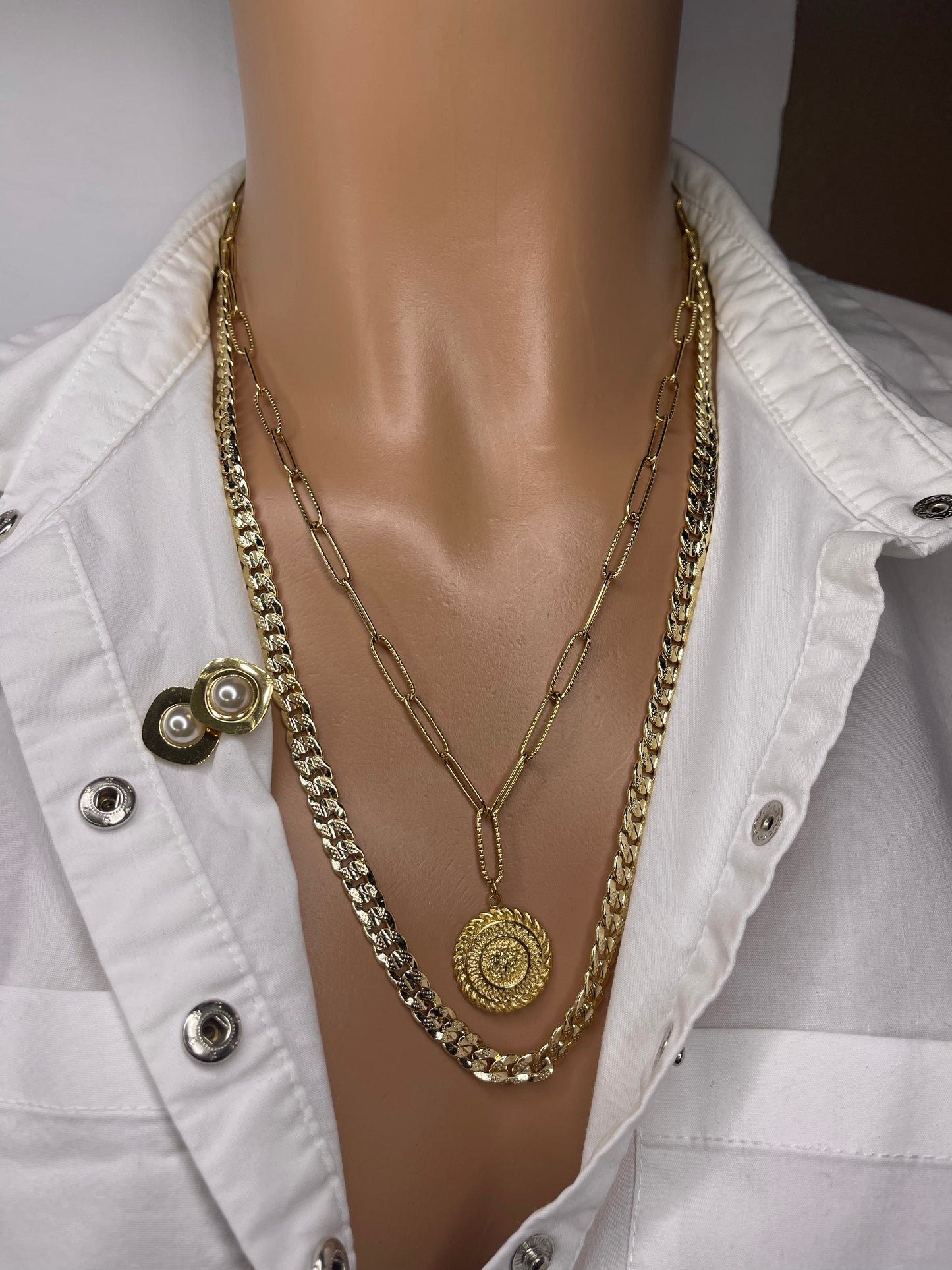 Coin Necklace (Assorted Versions) Coin Chain Coin Style Necklace