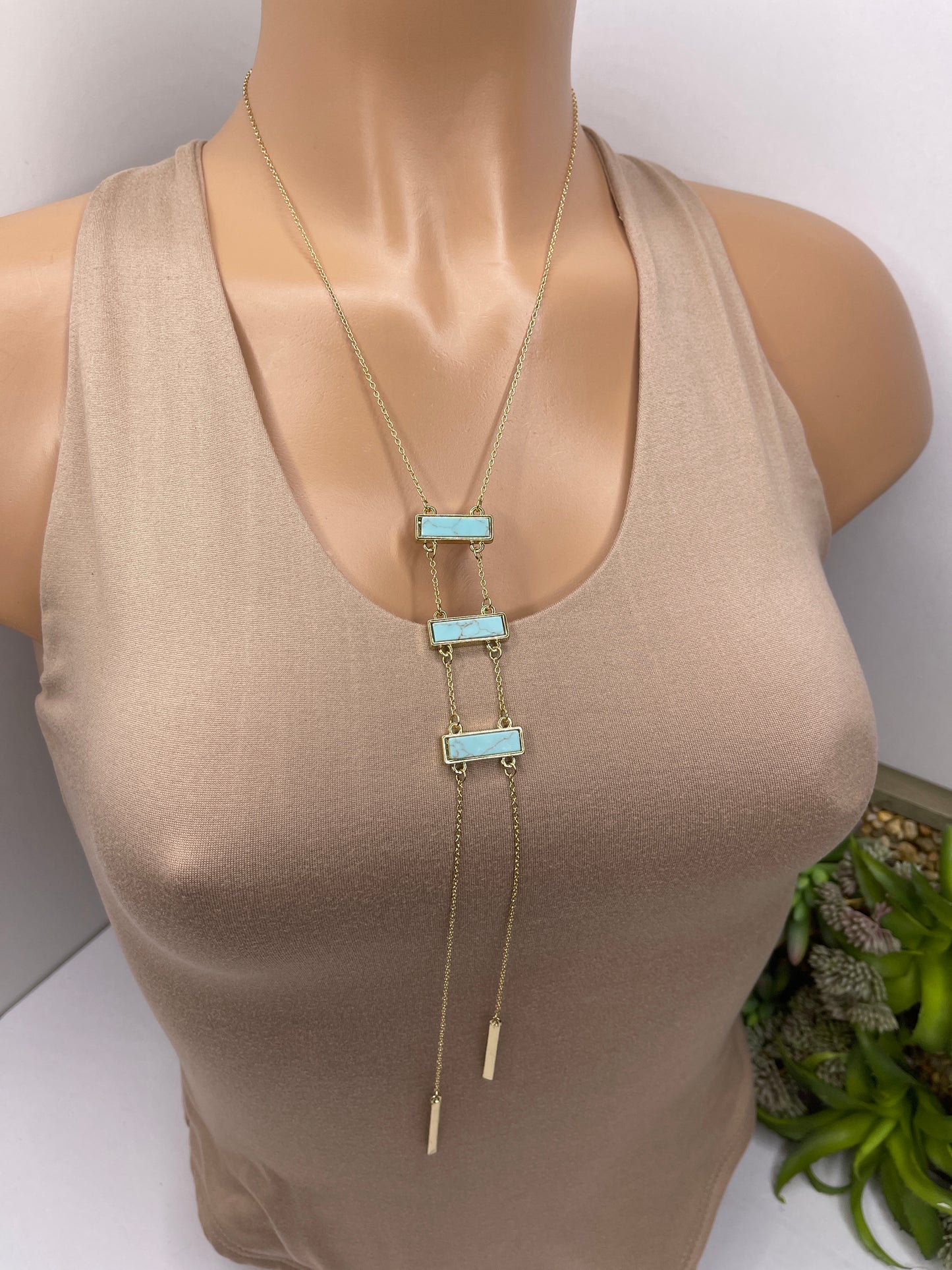 Long Turquoise Necklace