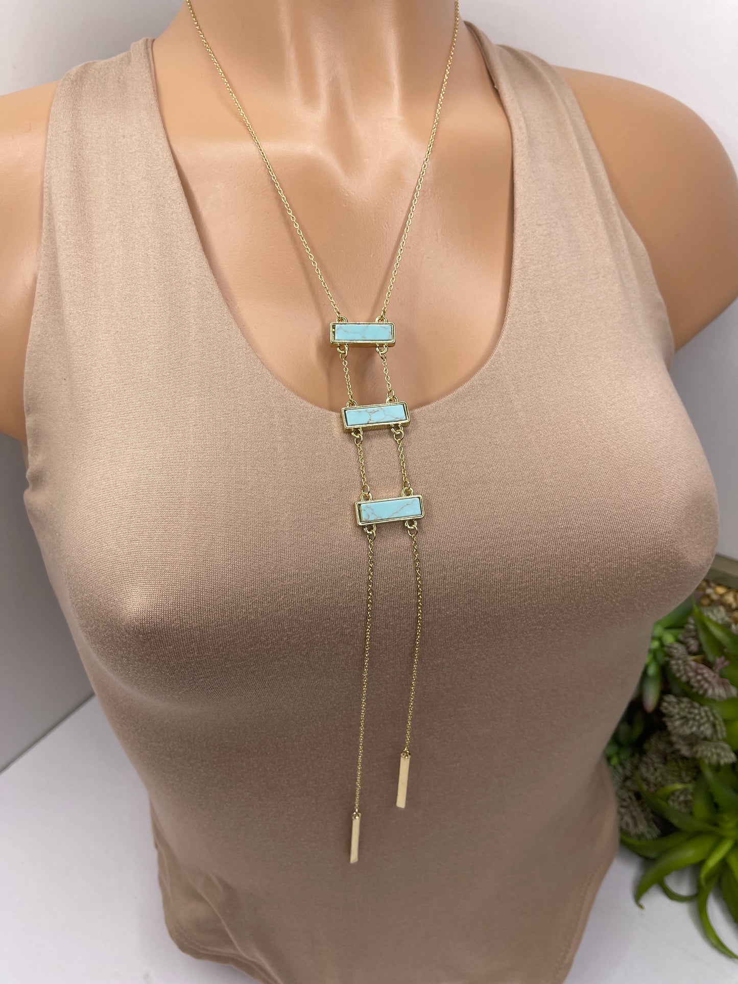 Long Turquoise Necklace