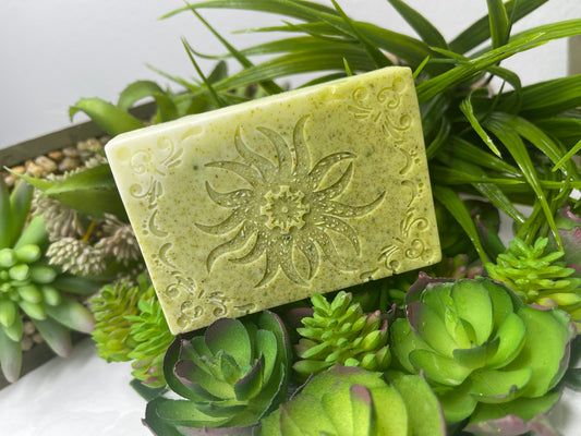 Invigorating Spearmint Alfalfa Rosemary Goatmilk Soap