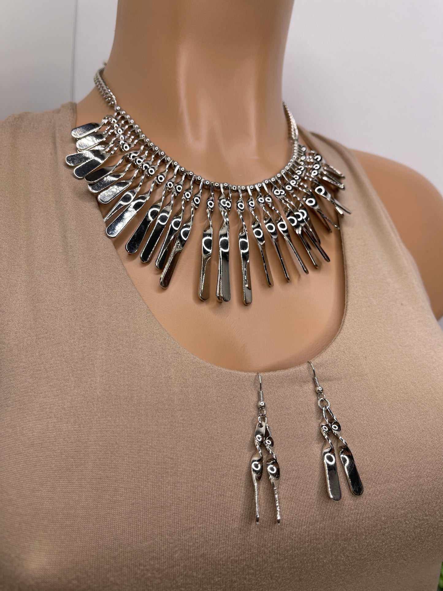 Statement Necklace Set earrings