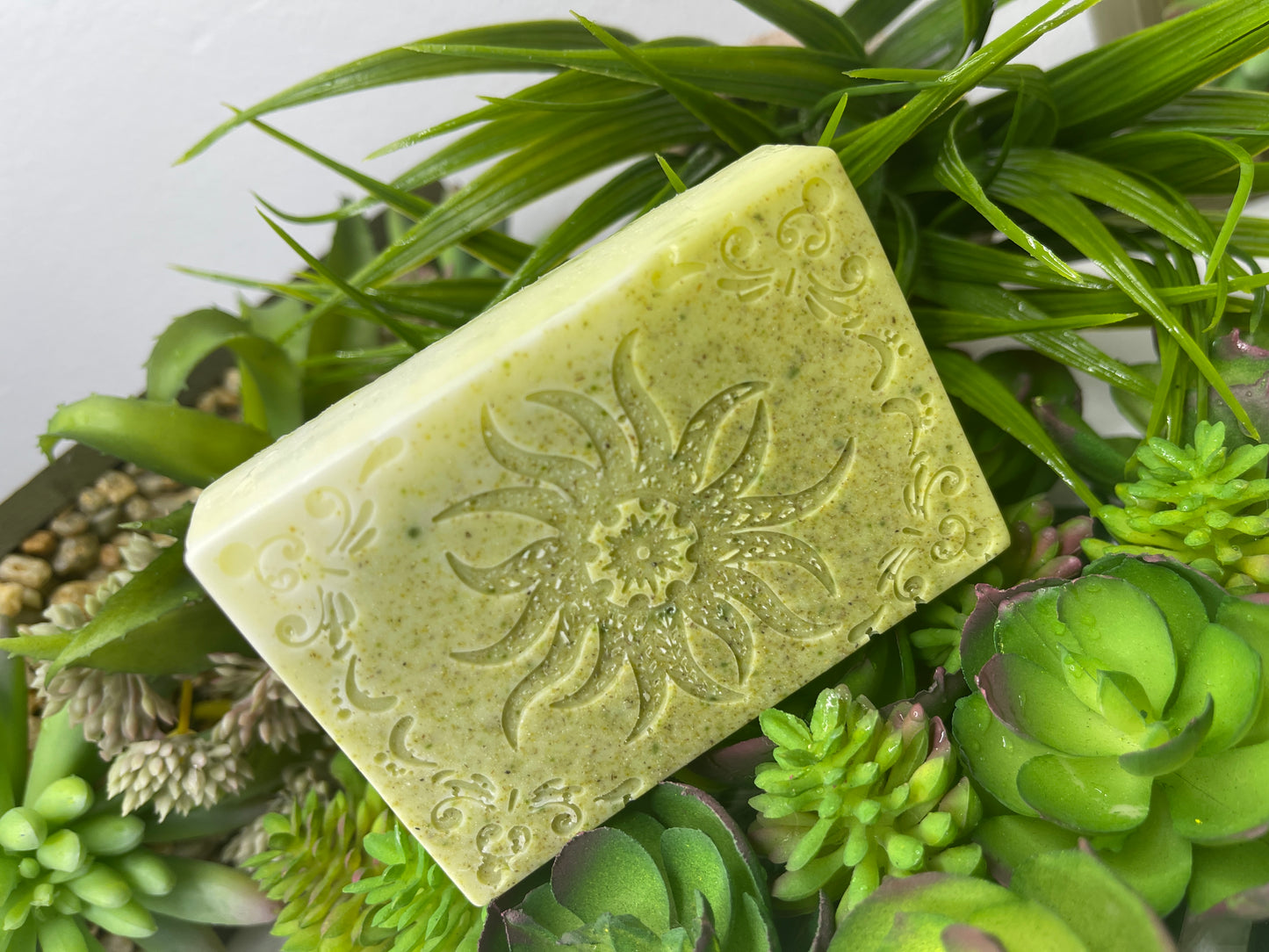 Invigorating Spearmint Alfalfa Rosemary Goatmilk Soap