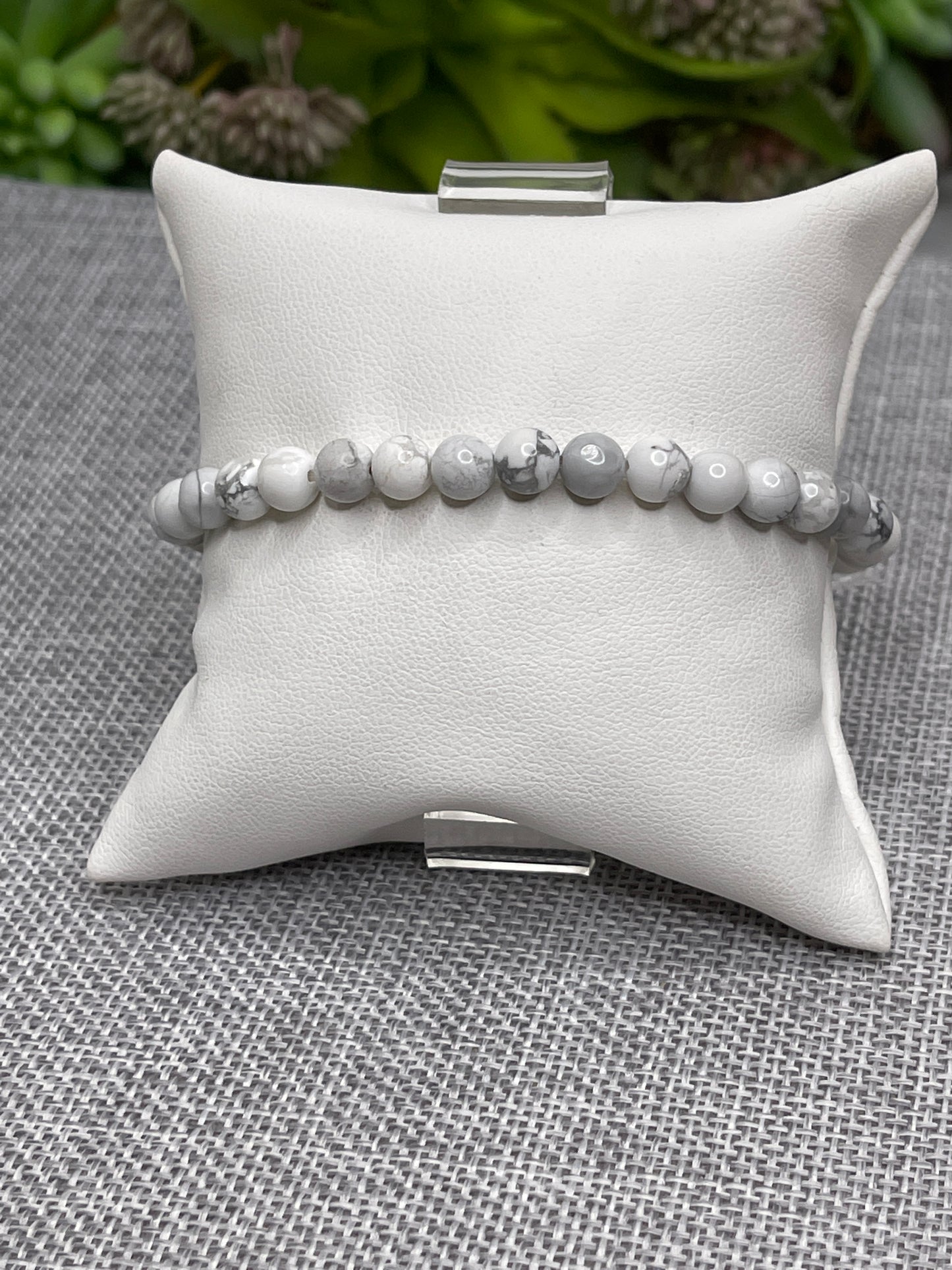 Men's Beaded Bracelets Howlite