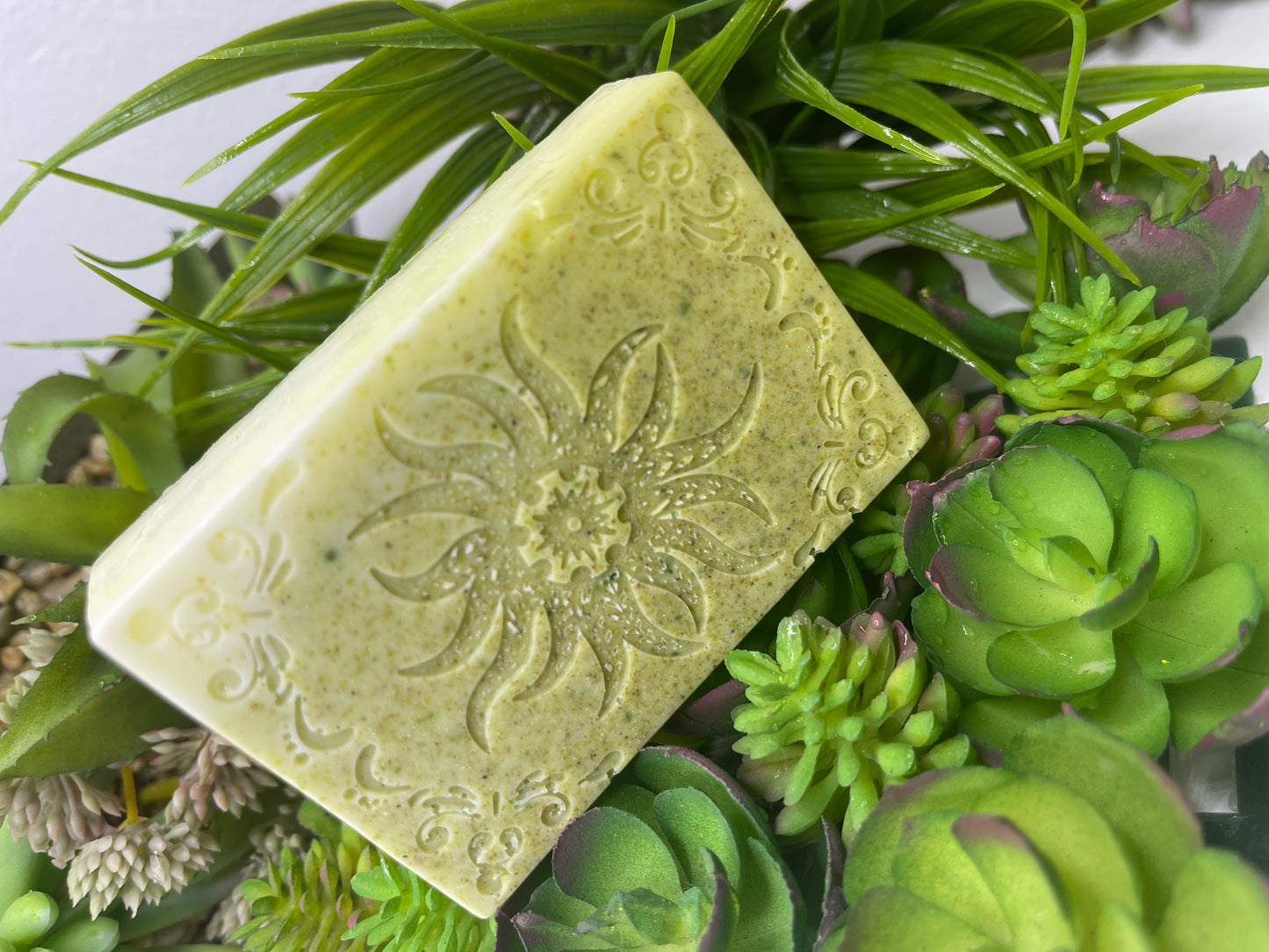 Invigorating Spearmint Alfalfa Rosemary Goatmilk Soap