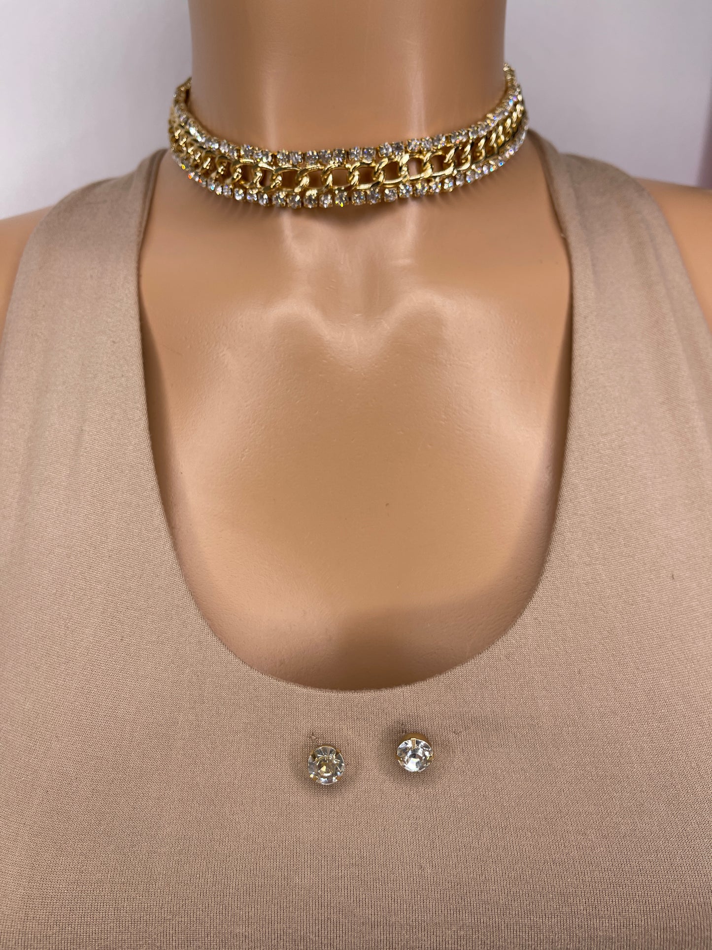 Jes Gold Choker Necklace