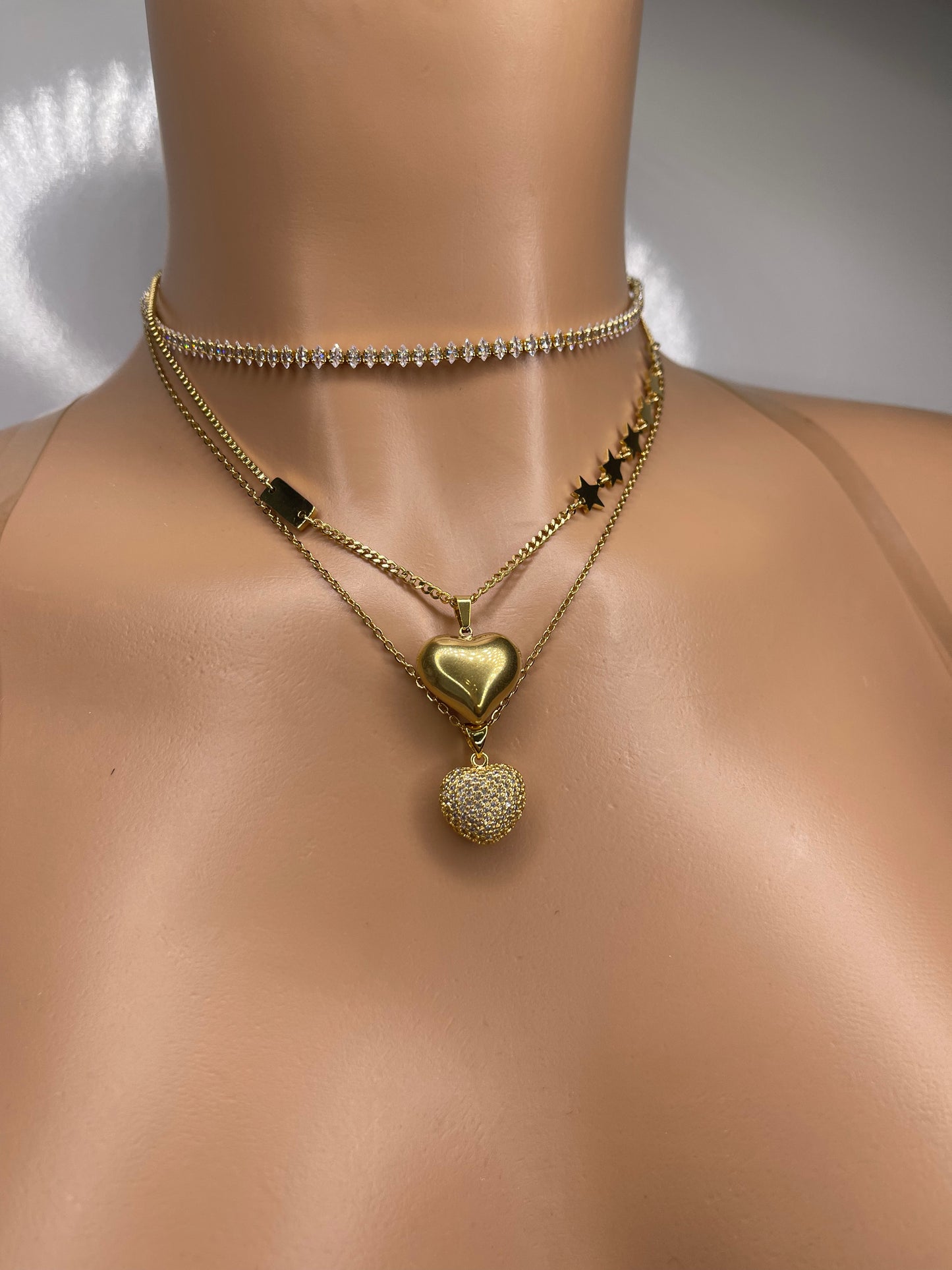 Stackable Gold plated Necklaces