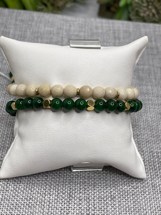 Men's Beaded Bracelets Agate