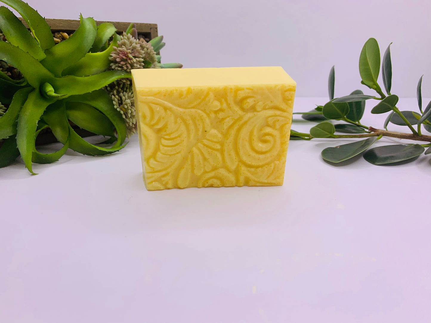 Pineapple  scented Soap Shea Butter soap on rope, loofah