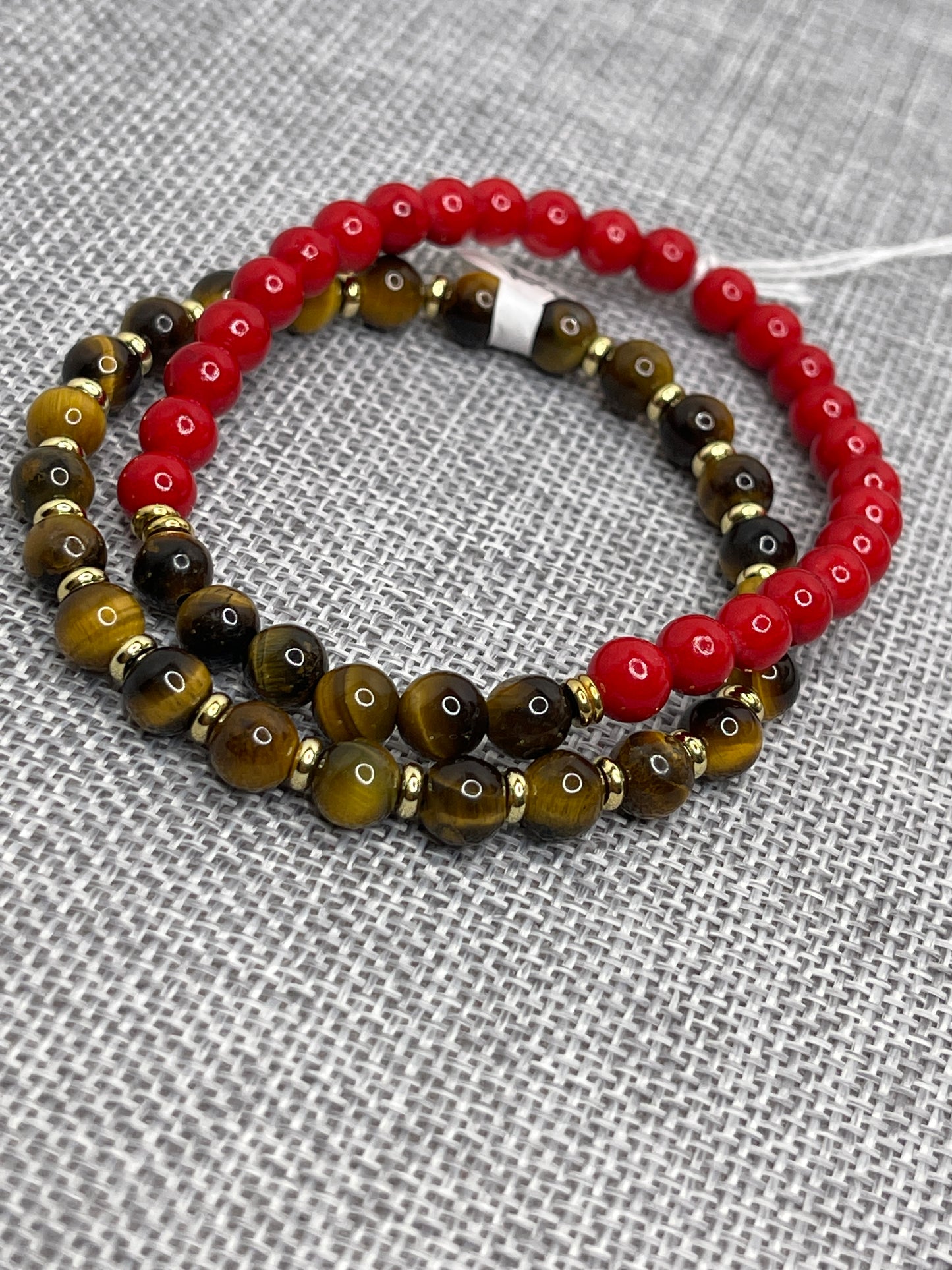 Men’s Beaded Bracelets Tiger Eye stone /Agate