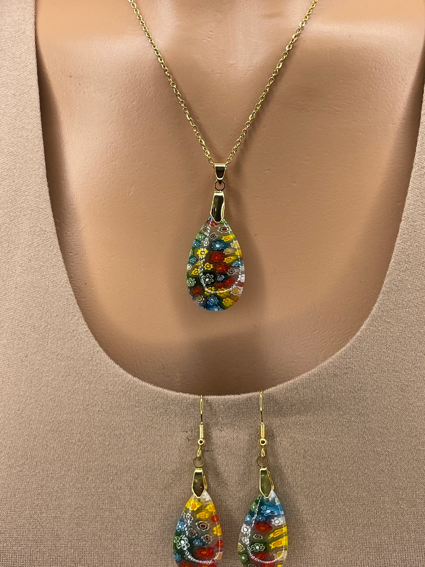 Murano Necklace Set