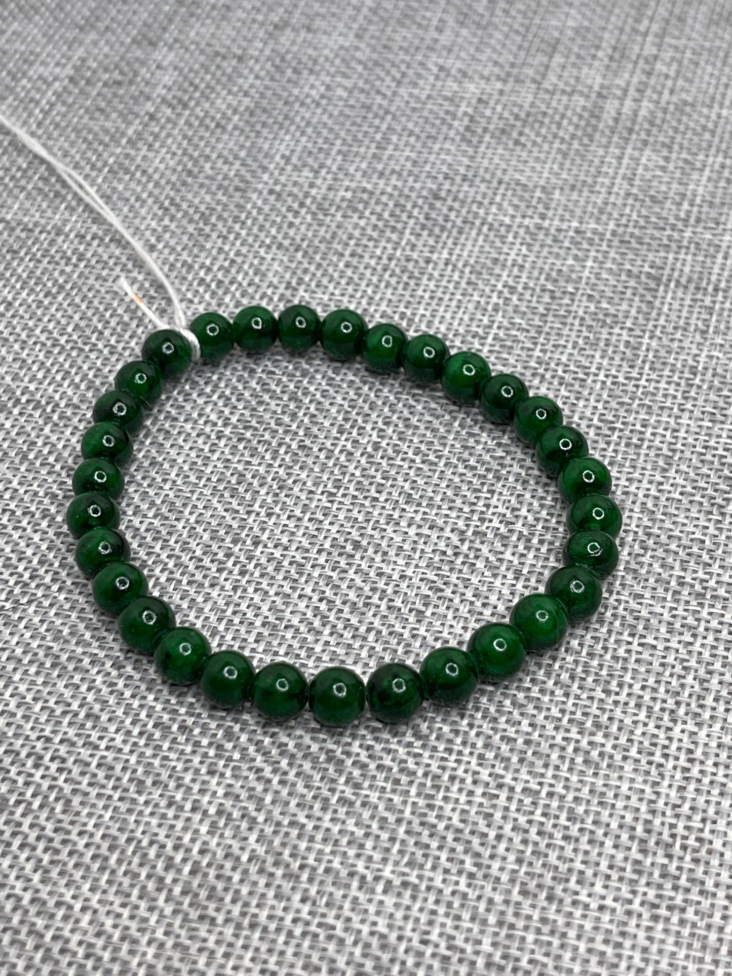 Men’s Beaded Bracelets in Green Agate