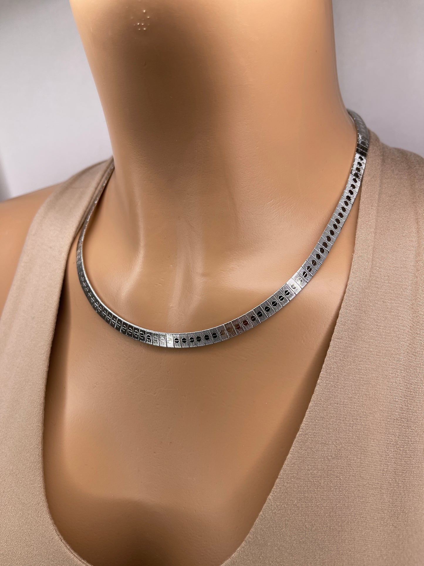 Silver Stainless Steel Necklace set