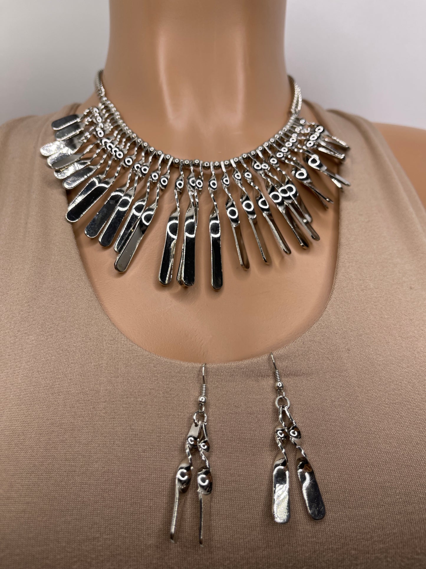 Statement Necklace Set earrings