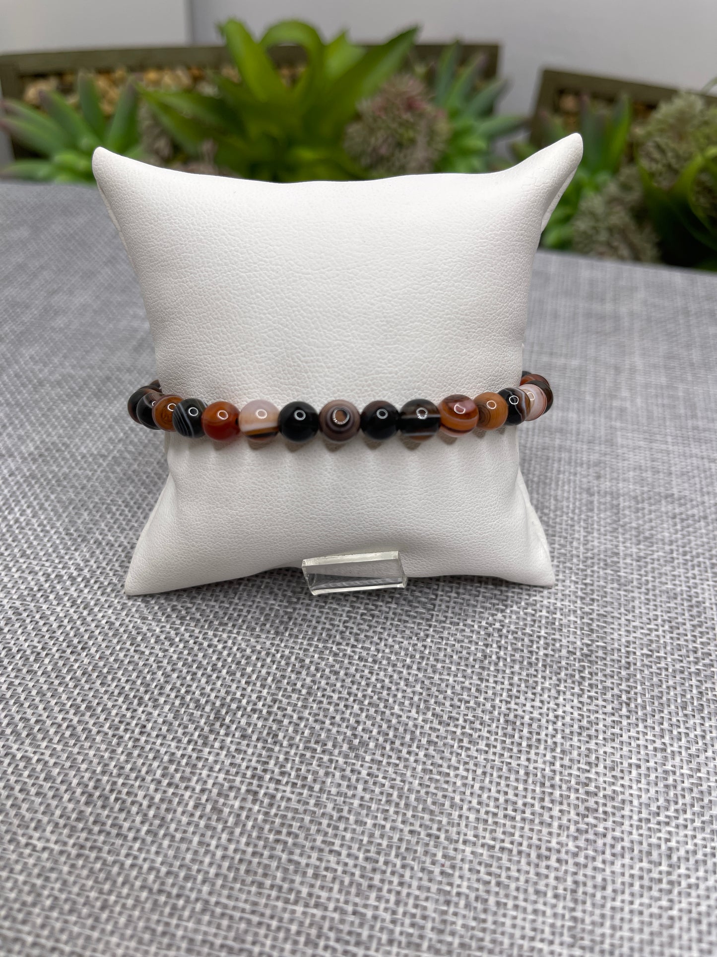 Men's Beaded Bracelets Agate